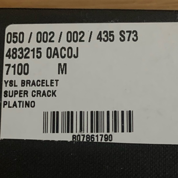 YVES SAINT LAURENT MONOGRAM DOUBLE WRAP BRACELET - Picture 10 of 10